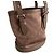 Louis Vuitton Borsa bucket mini in satin e pelle taupe - vista 5