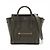 Luggage Céline Borsa in pelle di vitello nano drumato 2-in-1 a tracolla verde militare
