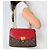 Louis Vuitton Saint Placide Borsa a tracolla in pelle con patta Monogram Rosso - vista 2