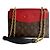 Louis Vuitton Saint Placide Borsa a tracolla in pelle con patta Monogram Rosso - vista 5