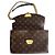Louis Vuitton Saint Placide Borsa a tracolla in pelle con patta Monogram Rosso - vista 9
