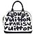 Louis Vuitton Alma MM Steven Sprouse Graffiti Pelle Nera Nero