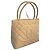 CHANEL – Vintage Medaillon Tasche aus beigem Leder, schick und zeitlos