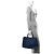PRADA Saffiano Lux Grande Galleria Double Zip Tote Blu - vista 3
