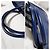 PRADA Saffiano Lux Grande Galleria Double Zip Tote Blu - vista 5