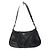 PRADA Borsa a spalla in nylon/ pelle nera Nero