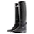 Kelly Hermès Schwarze Stiefel "Jumping" Leder