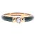Autre Marque Grüne Emaille-Ring "Kiki" Golden