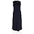 Abito midi con spacco laterale e tasche in lana blu navy Max Mara - vista 4