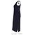 Abito midi con spacco laterale e tasche in lana blu navy Max Mara - vista 5