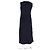 Abito midi con spacco laterale e tasche in lana blu navy Max Mara - vista 6