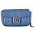 Borsa a Spalla Gucci Super Mini Aria Marmont Matelassé Blu Blu chiaro