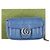 Borsa a Spalla Gucci Super Mini Aria Marmont Matelassé Blu Blu chiaro - vista 2
