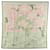 Hermès Green Les Pivoines Silk Scarf Cloth  ref.2235915
