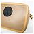 Bolsa de ombro de couro feminina Fendi Pochette Cam 8BS019 Bege Amarelo - vista 4