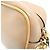 Bolsa de ombro de couro feminina Fendi Pochette Cam 8BS019 Bege Amarelo - vista 6