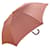 Hermès VINTAGE HERMES MONOGRAMMED H ORANGE UMBRELLA WOOD HANDLE CANVAS UMBRELLA  - view 1