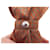Hermès VINTAGE HERMES MONOGRAMMED H ORANGE UMBRELLA WOOD HANDLE CANVAS UMBRELLA  - view 10