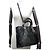BORSA A MANO CHRISTIAN DIOR LADY DIOR GRANDE IN PELLE CANNAGE LUCIDA NERA - vista 7