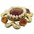 VINTAGE BROCHE CHANEL GRIPOIX 1994 SERTIE DE PATE DE VERRE & PERLES PEARL BROOCH Doré - vue 4