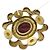 VINTAGE BROCHE CHANEL GRIPOIX 1994 SERTIE DE PATE DE VERRE & PERLES PEARL BROOCH Doré - vue 5