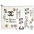 BUFANDA DE SEDA TWILL CHANEL CAMELIA LOGO CC CAMBON 90 Blanco - vista 2