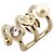 NUOVE ORECCHINI A CAVO CHANEL LOGO CC PERLA STRASS IN METALLO DORATO D'oro