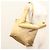 PRADA Borsa Tote Satin Champagne Oro Auth 122170 D'oro - vista 23