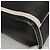 PRADA Borsa a mano in pelle nera e bianca Auth 122125 Nero Bianco - vista 15