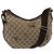 Borsa a Spalla GG Canvas GUCCI Beige Argento 181092 Auth gh139