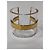 Bracciale manchette Burberry trasparente con dettagli dorati D'oro - vista 2