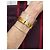 Bracciale manchette Burberry trasparente con dettagli dorati D'oro - vista 4