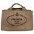 Borsa tote Prada Canapa Camel in tela Cammello