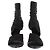 Gianvito Rossi Botines de tacón de tul Negro - vista 4