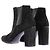 Saint Laurent Botines de tacón de ante Negro - vista 8