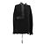 Blusa Alexander Wang nera bicolore a maniche lunghe Nero