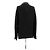 Blusa Alexander Wang nera bicolore a maniche lunghe Nero - vista 2
