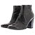 Saint Laurent Botines de tacón de cuero Negro
