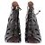 Décolleté Alaïa in pelle goffrata nera con lacci 40 Nero - vista 4