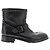 Autre Marque Stivali in pelle nera con borchie HOLLYWOOD TRADING COMPAGNY Nero - vista 2