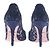 Dolce & Gabbana Satin-Pumps mit Spitze Marineblau - Ansicht 5