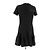 Carven Schwarzes Kurzarmkleid M - Ansicht 2