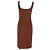 Vestido midi de punto Emiliana de Reformation en Tencel marrón - vista 3