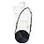 Borsa rotonda in pelle Revillon Nero D'oro Gold hardware