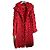 Abrigo largo origami Issey Miyake Roja