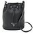Borsa a spalla in pelle Prada Nero