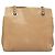 PRADA Bolsa de Ombro com Corrente de Couro Bege Dourado Auth 122203 - vista 2