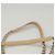 PRADA Bolsa de Ombro com Corrente de Couro Bege Dourado Auth 122203 - vista 8