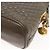 BALLY Borsa a Spalla in Pelle Trapuntata con Catena Grigia Oro Auth BA1833 Marrone D'oro - vista 16