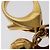 LOUIS VUITTON Monogram Rayure Bijoux Borsa Portachiavi Oro M66464 LV Auth bs25708 D'oro - vista 6